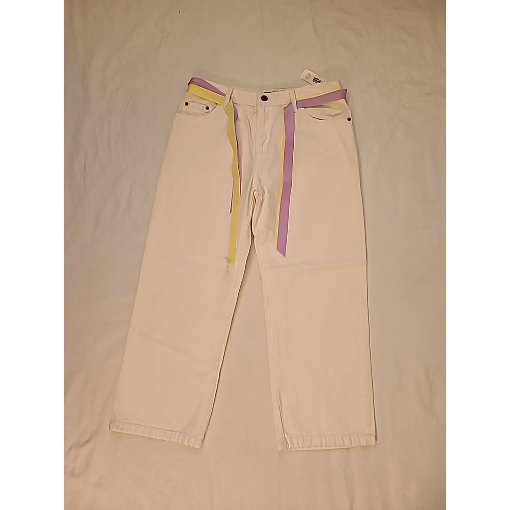 For JOSEPH Collection WHITE CAPRI  Jeans Womens Size 12